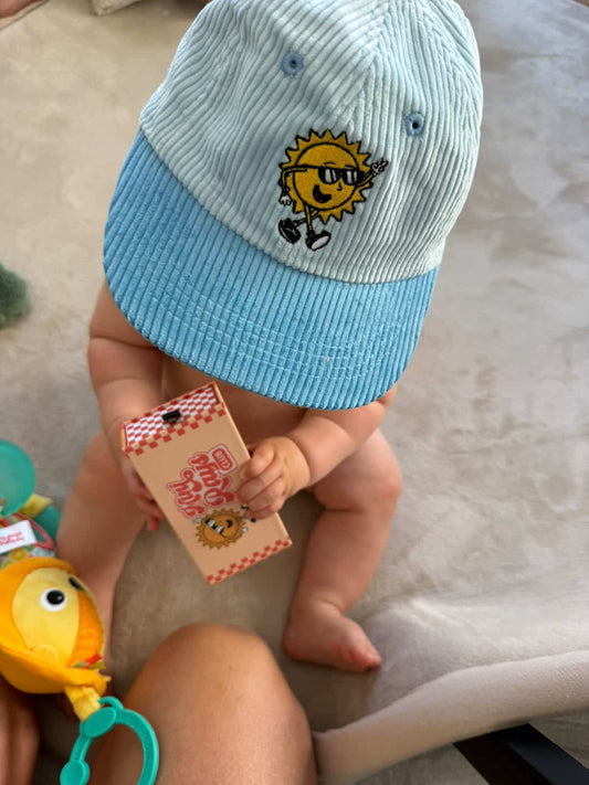 Blue Mini Rays Hat - Soft, Stylish & UV-Safe