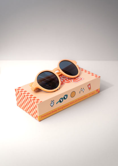 Peach Mini Rays ~ Baby Sunglasses (0–3 Years)