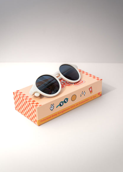 White Mini Rays ~ Baby Sunglasses (0–3 Years)