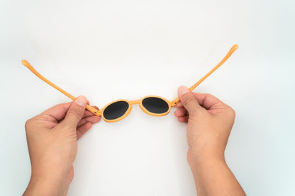 Peach Mini Rays ~ Baby Sunglasses (0–3 Years)