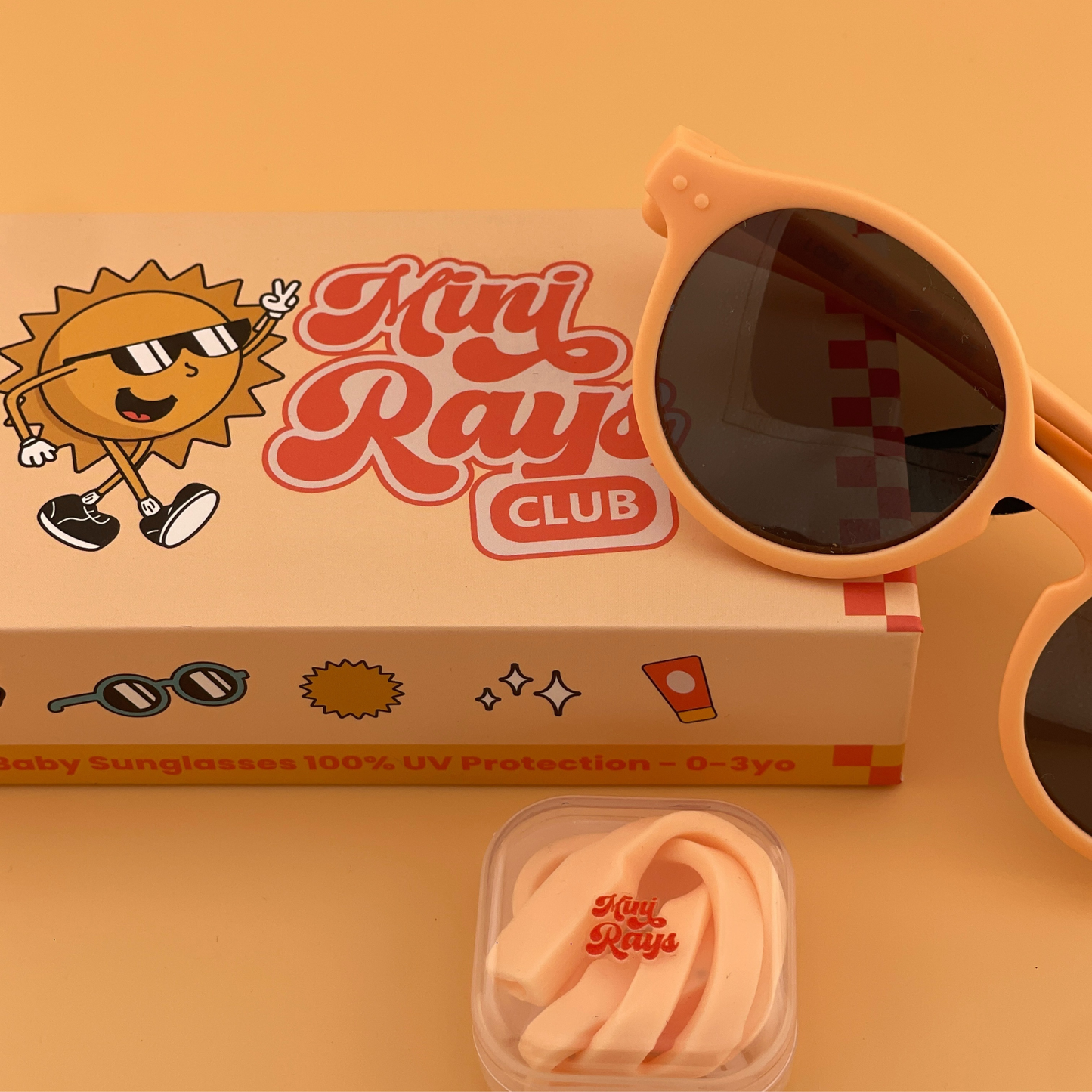 Peach Mini Rays Sunglasses