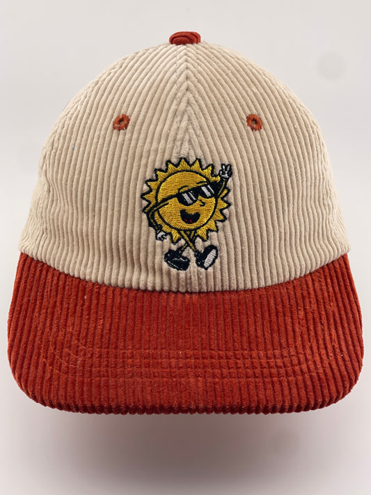 Orange Mini Rays Hat - Soft, Stylish & UV-Safe