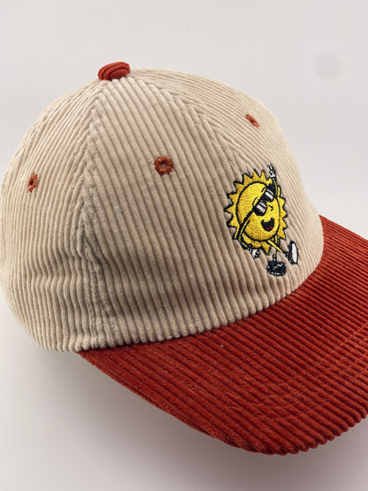 Orange Mini Rays Hat - Soft, Stylish & UV-Safe