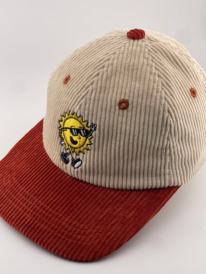 Orange Mini Rays Hat - Soft, Stylish & UV-Safe