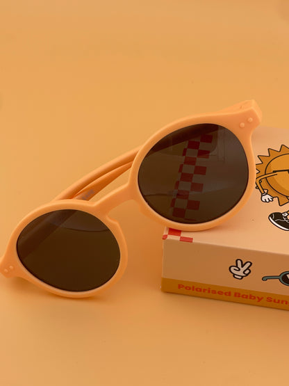 Peach Mini Rays ~ Baby Sunglasses (0–3 Years)