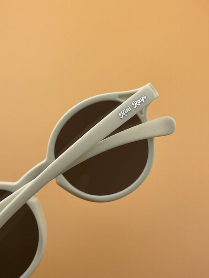 White Mini Rays ~ Baby Sunglasses (0–3 Years)