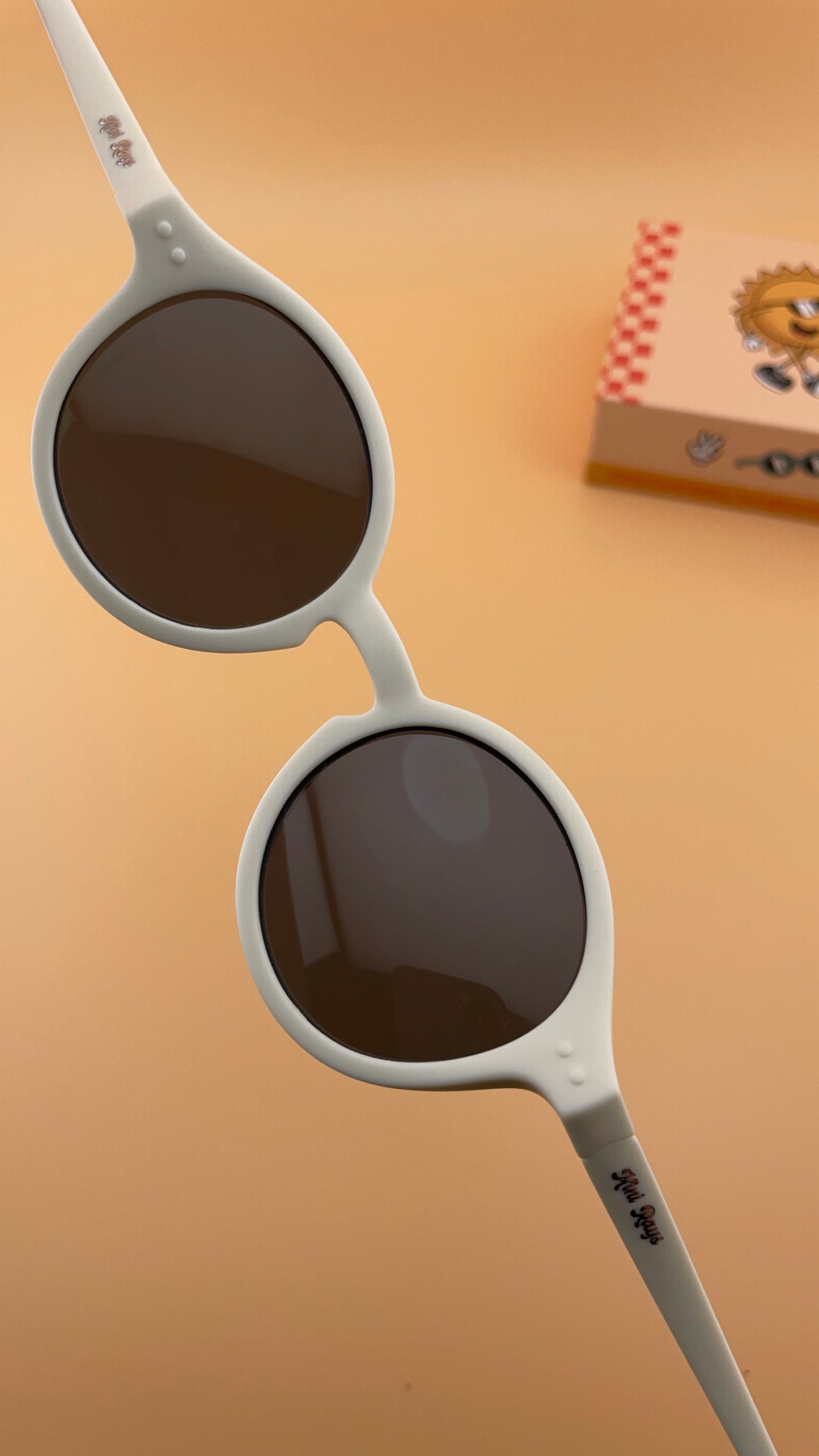 White Mini Rays ~ Baby Sunglasses (0–3 Years)