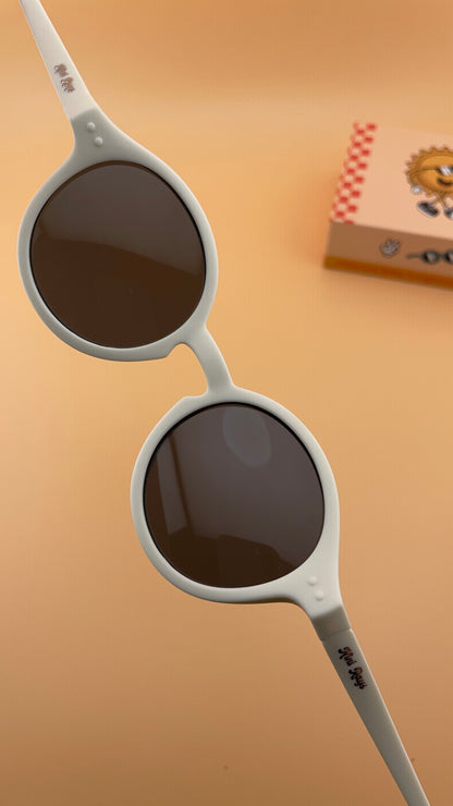 White Mini Rays ~ Baby Sunglasses (0–3 Years)